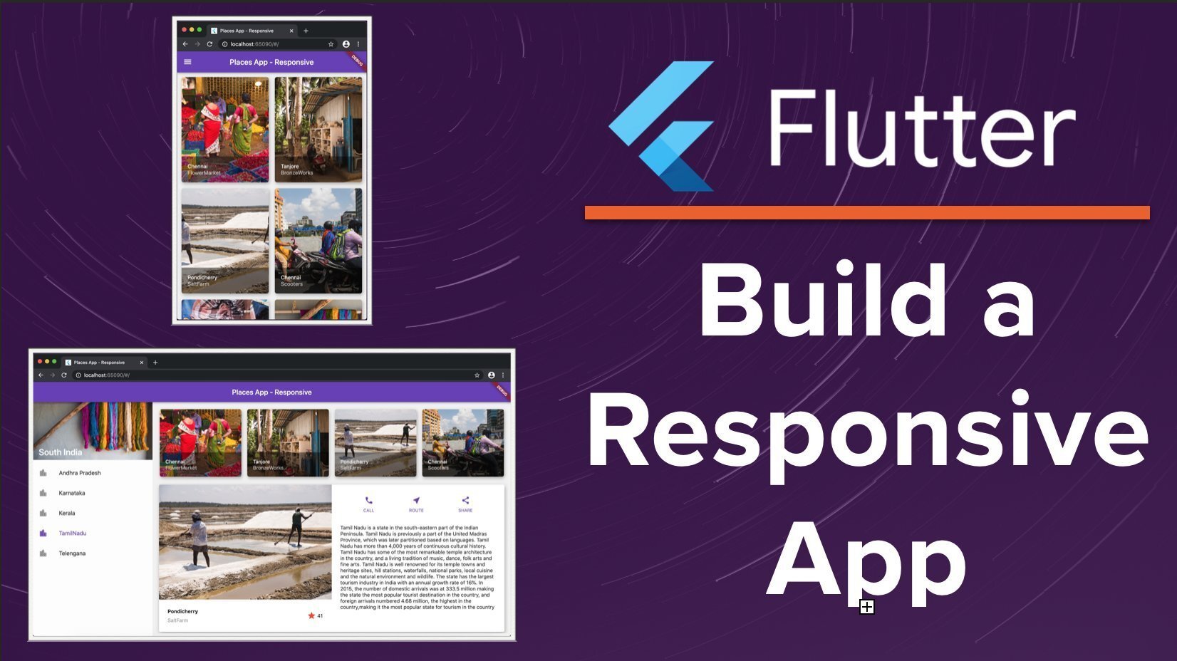 How to build a responsive application on Flutter?